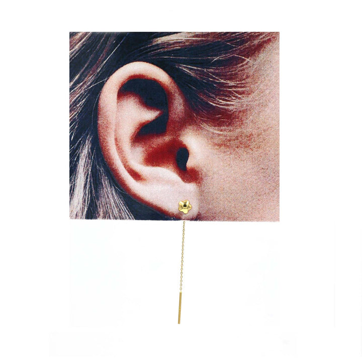 18K Gold Earrings AFE06231