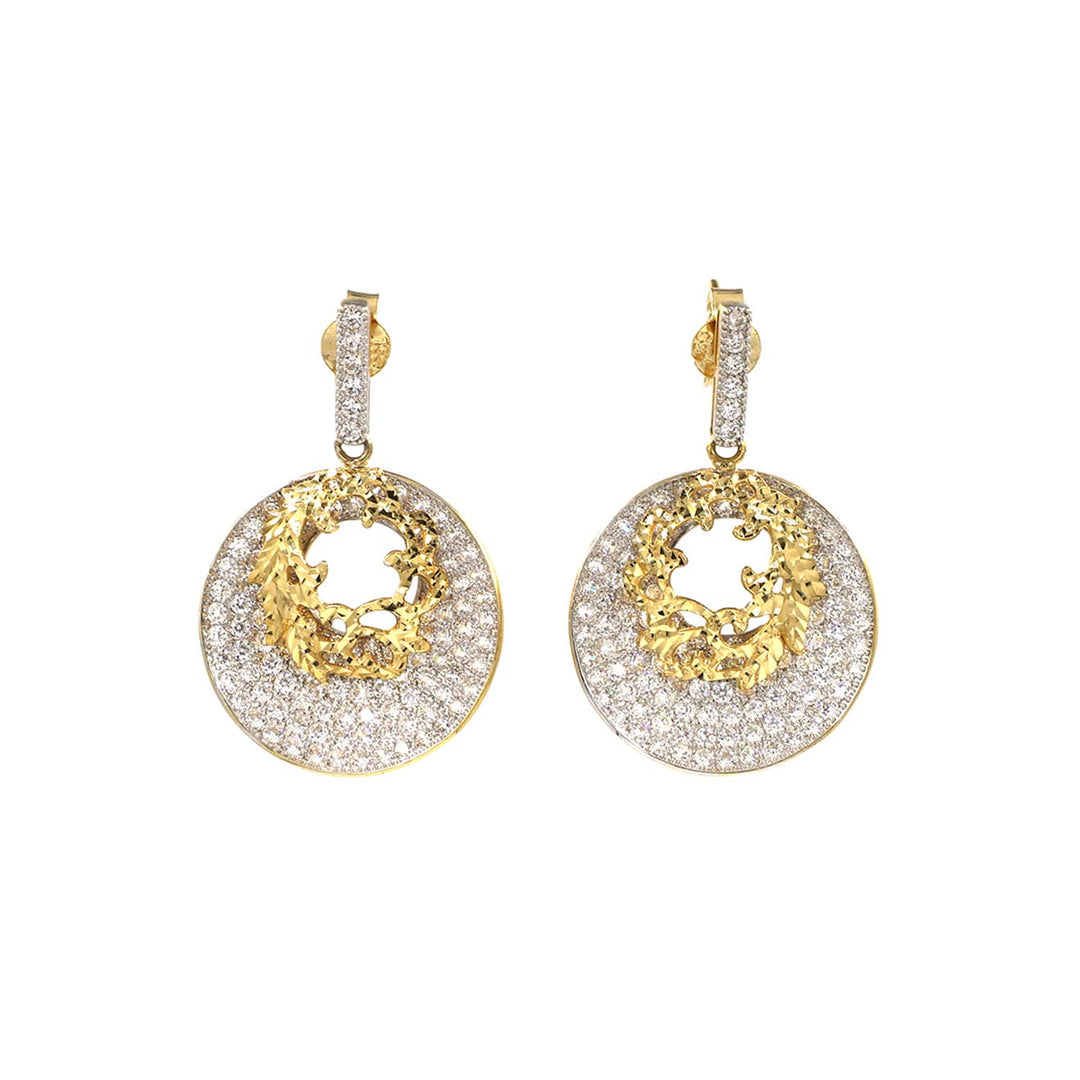 18K Gold Earrings AFE06505