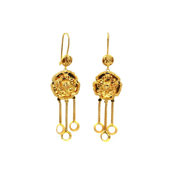 21K Gold Earrings AFE06579