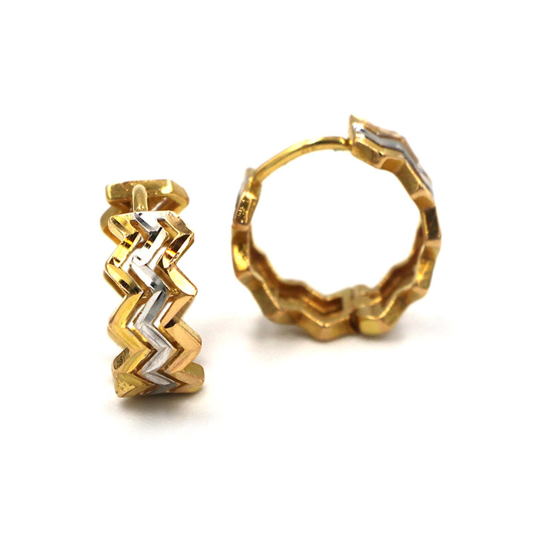 21K Gold Earrings AFE06581