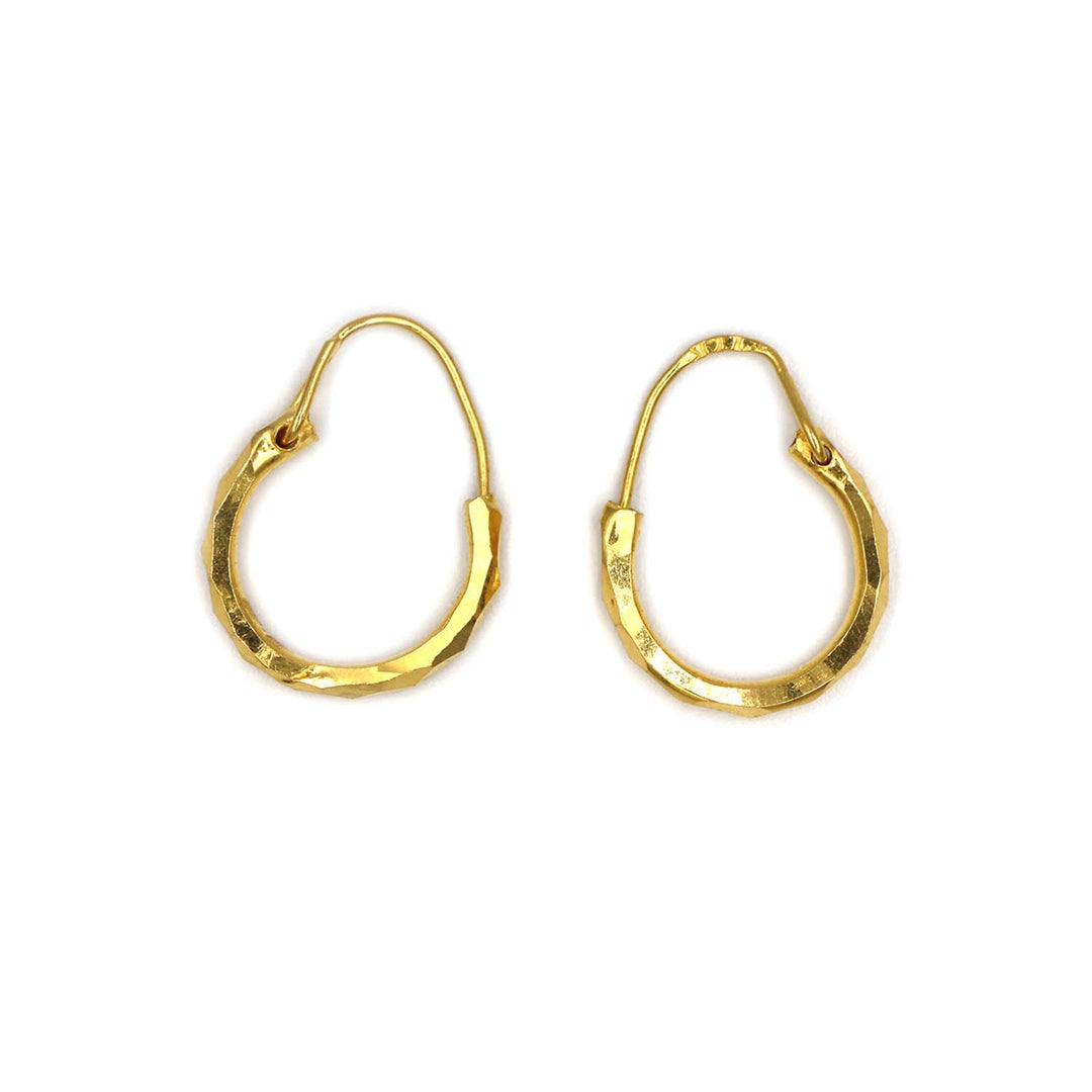 21K Gold Earrings AFE06584