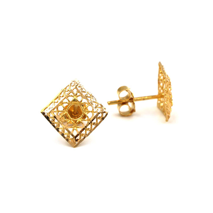 21K Gold Earrings AFE06585