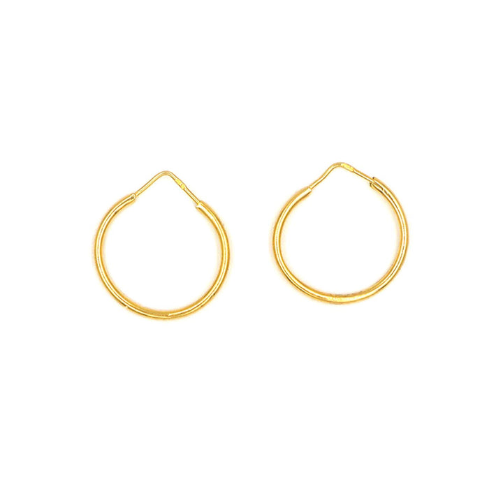 21K Gold Earrings AFE06586