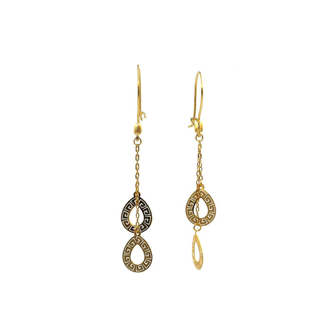 21K Gold Earrings AFE06587