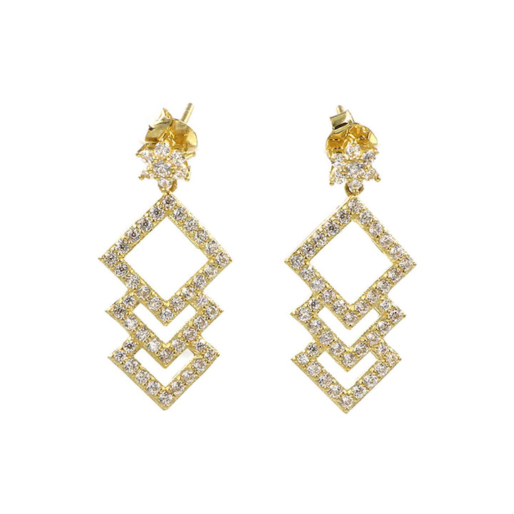 18K Gold Earrings Without Making Charge AFE06592