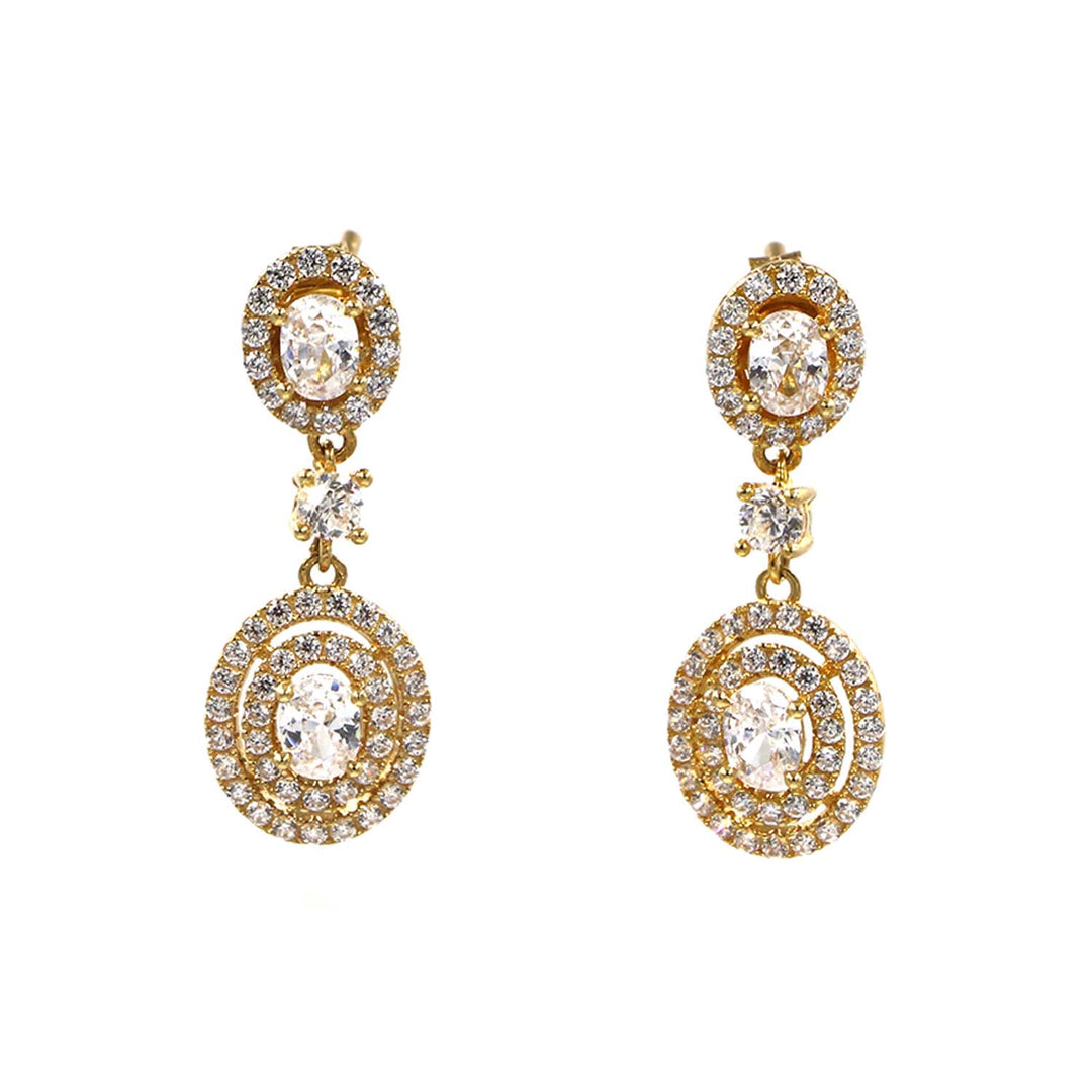 18K Gold Earrings Without Making Charge AFE06596