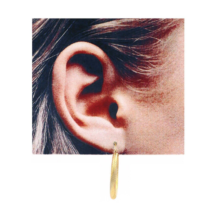 18K Gold Earrings AFE06597