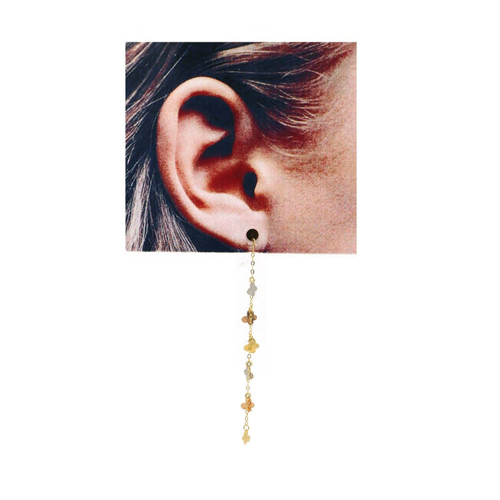 18K Gold Earrings AFE06602