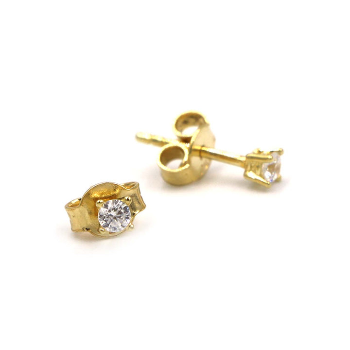 18K Gold Earrings AFE06604