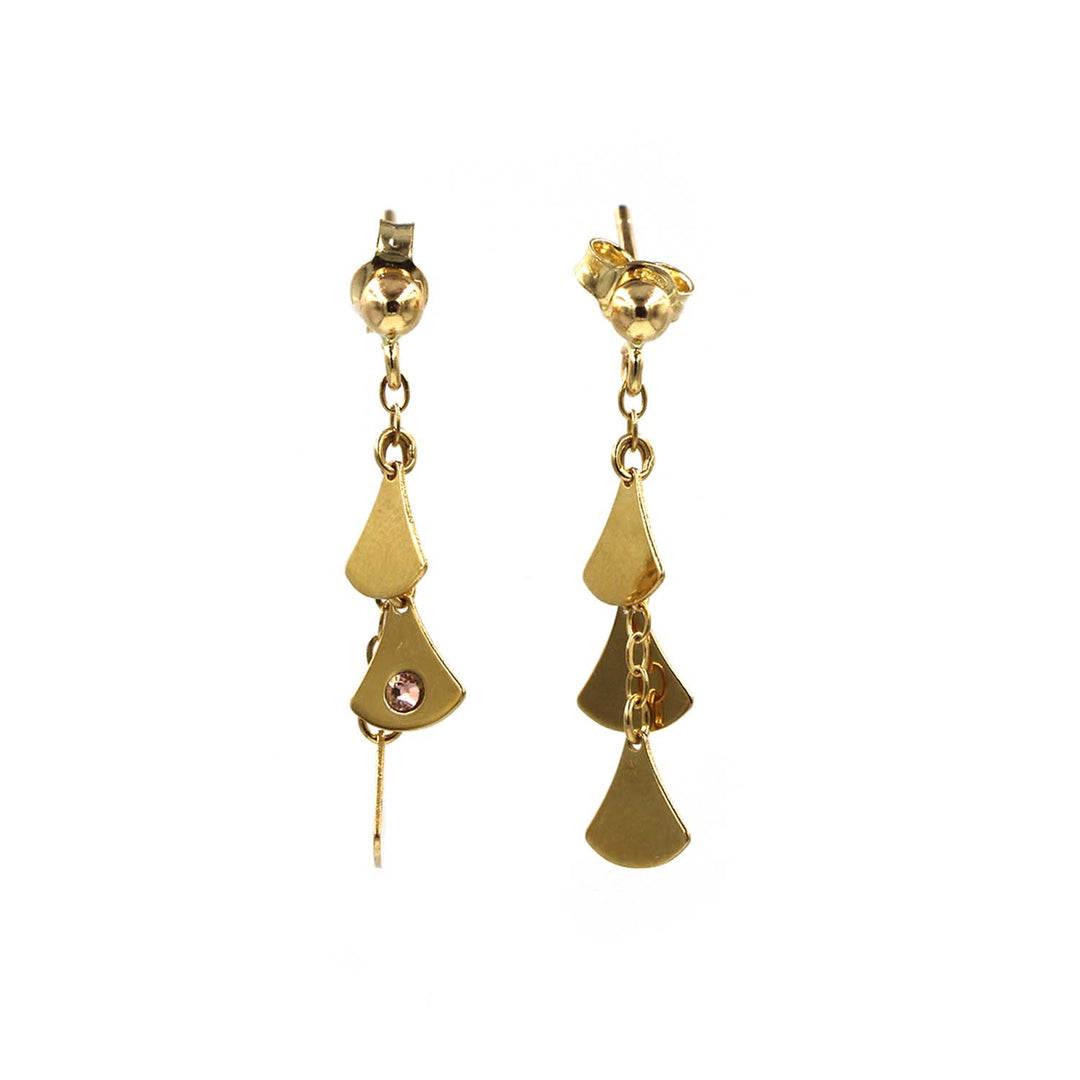 18K Gold Earrings Without Making Charge AFE06605