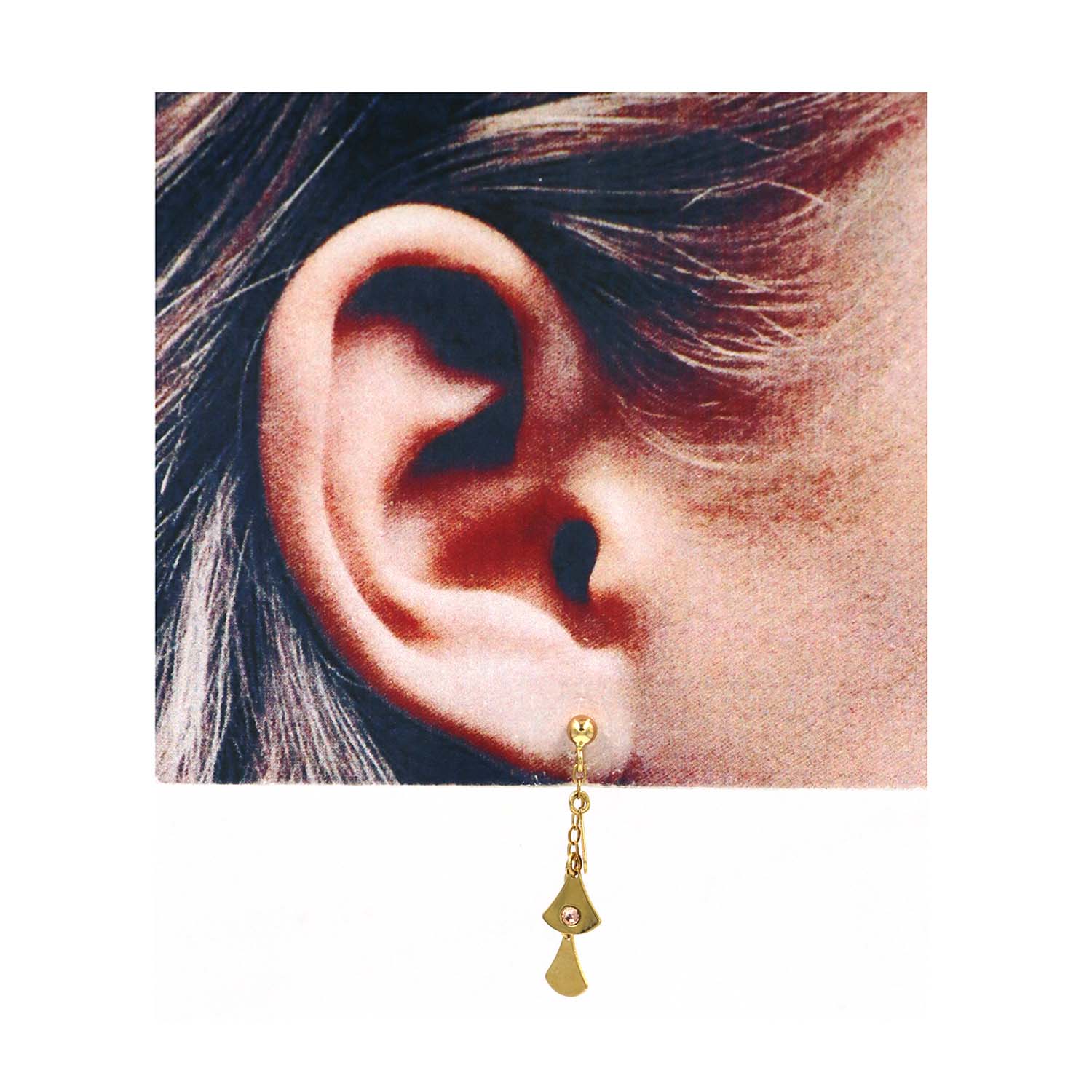 Grand Arabic Design Two Gram Gold Forming Haaram Dubai Gold Pattern With  Earring HR2236