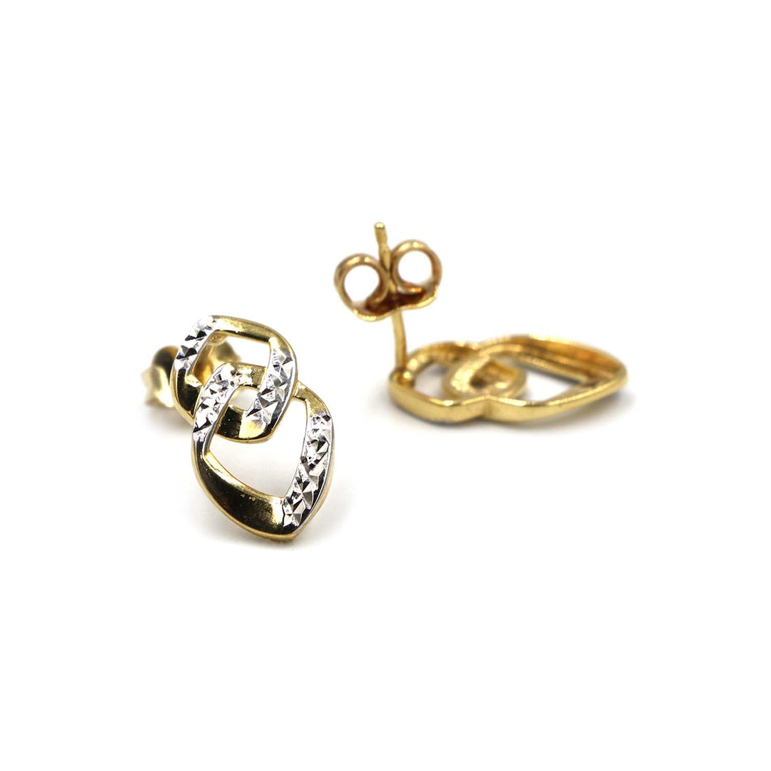 18K Gold Earrings Without Making Charge AFE06606