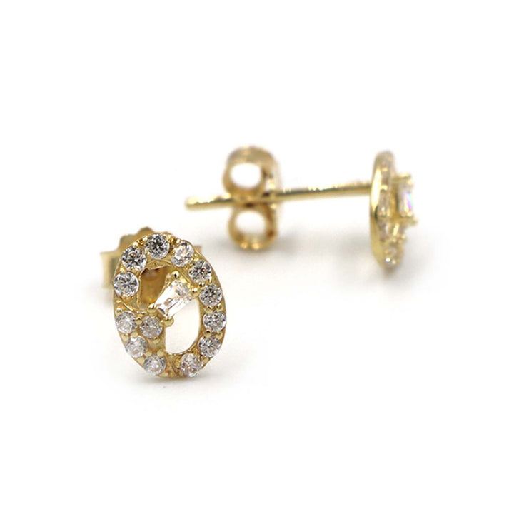 18K Gold Earrings Without Making Charge AFE06608