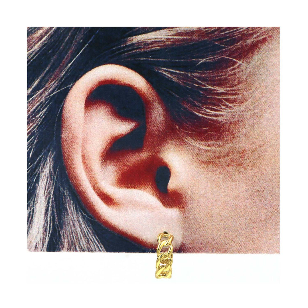 18K Gold Earrings AFE06615
