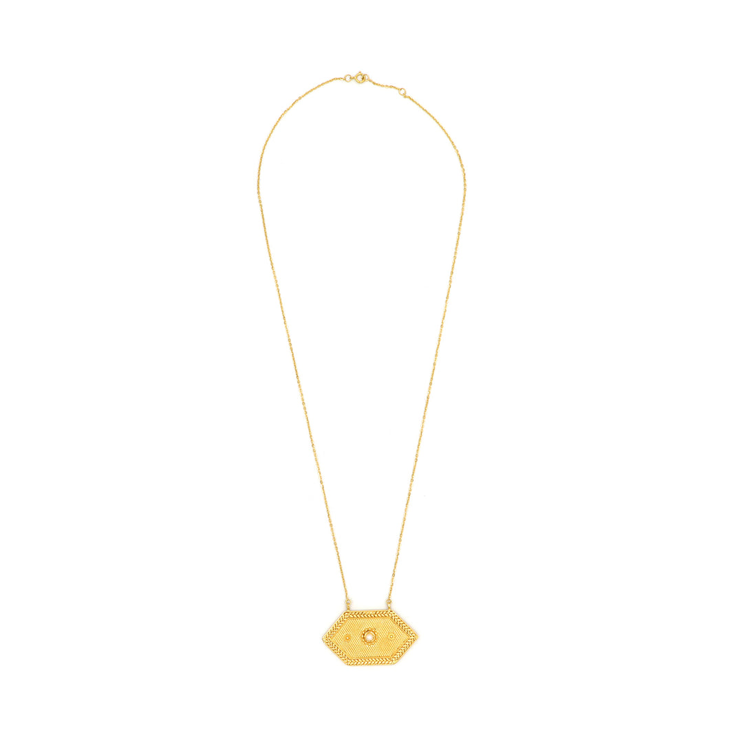 21K Gold Necklace AFN02325