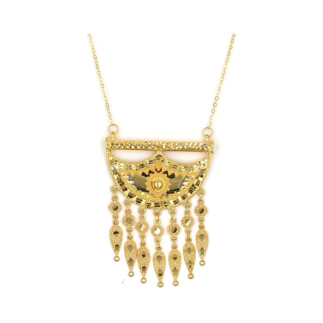 21K Gold Necklace AFN02575