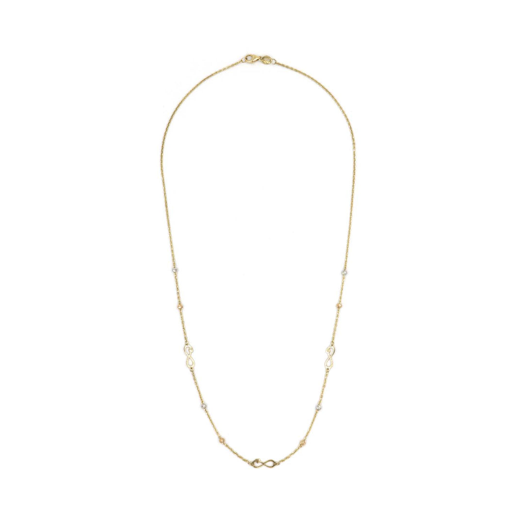 18K Gold Infinity Necklace AFN02582