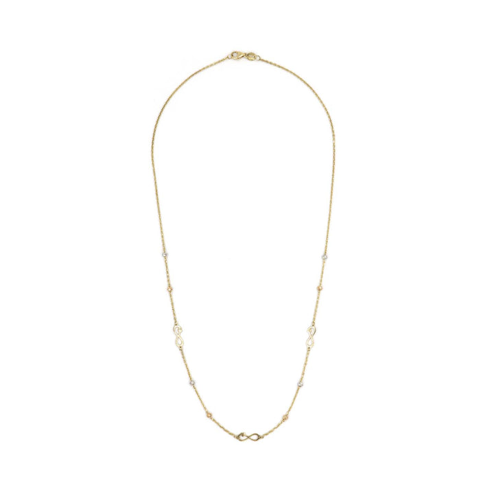 18K Gold Infinity Necklace AFN02582