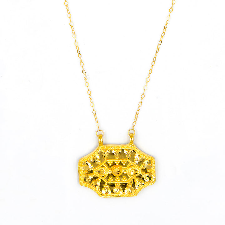 21K Gold Necklace AFN02629