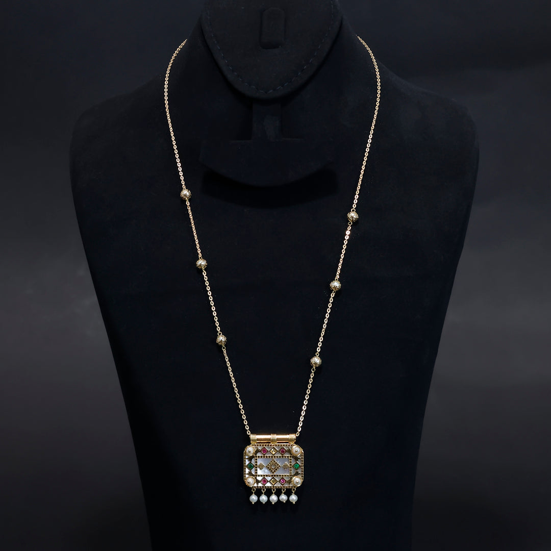 18K ذهب قلادة - أنيق Traditional Design – بدون مصنعية - Main View