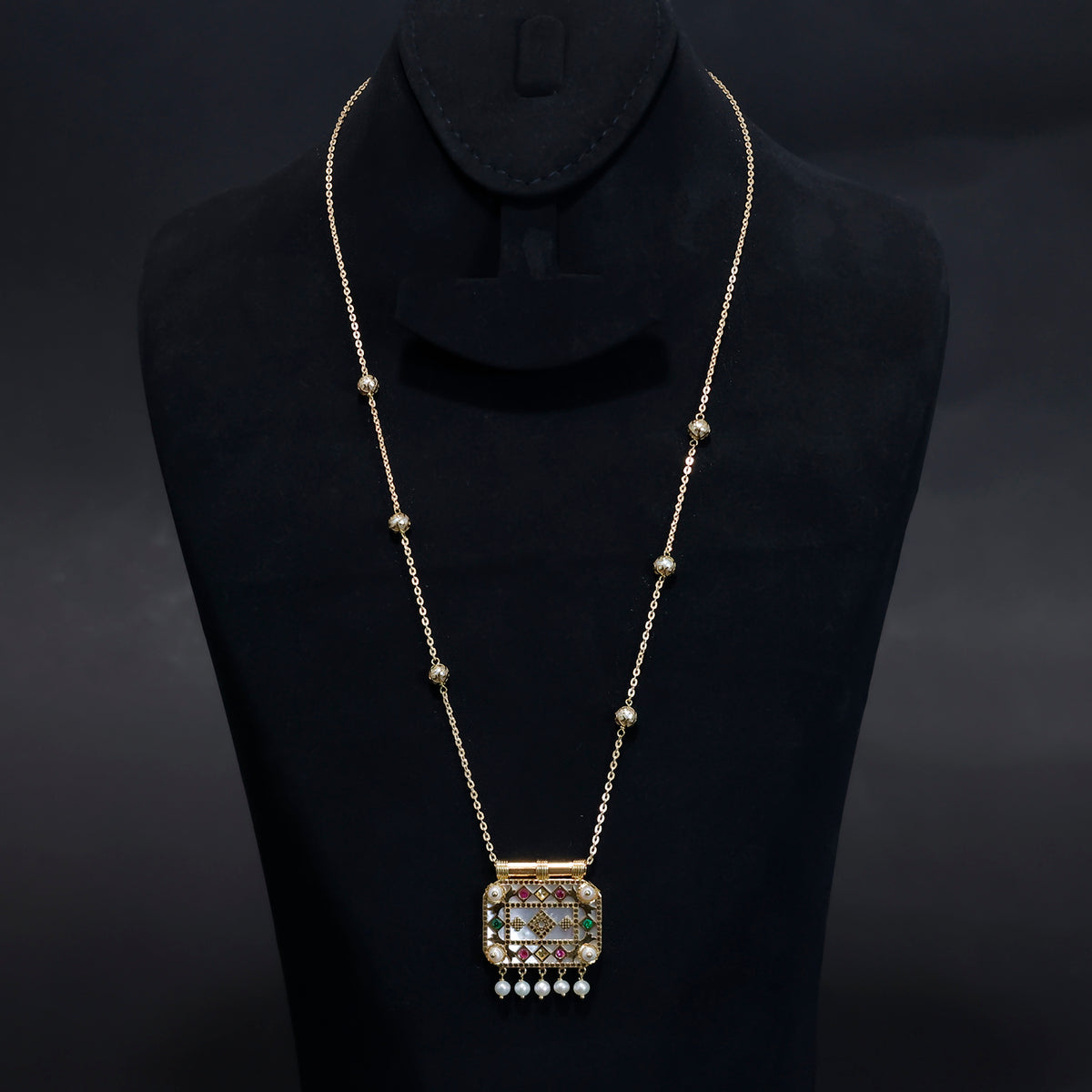 18K Gold Necklace - Elegant Traditional Design – Zero Making Charge - Main View