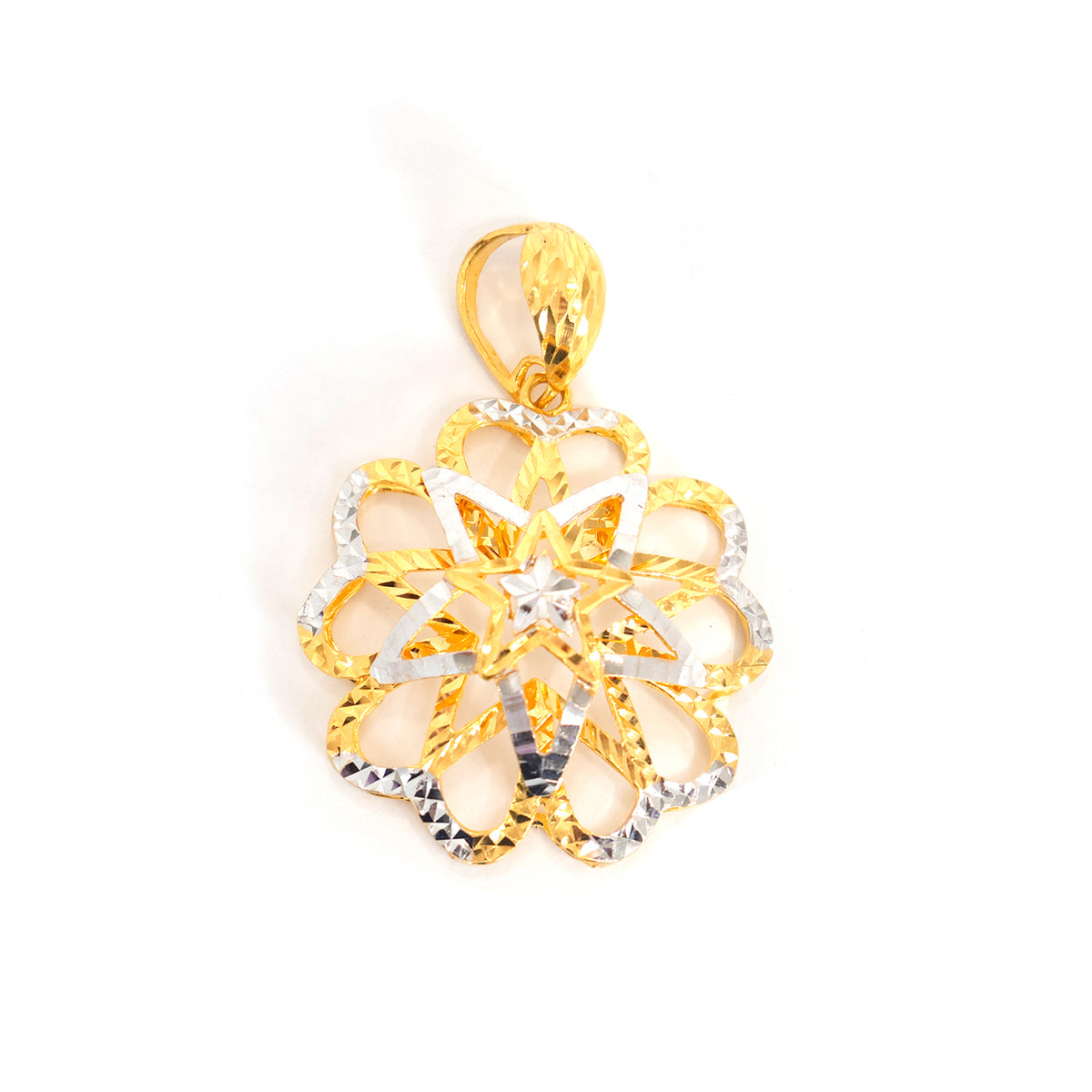 22K Gold Pendant – Minimal silhouette – Zero Making Charge - Main View