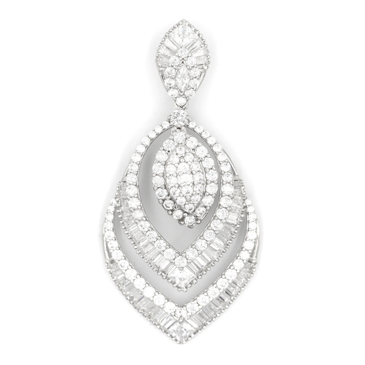 18K Gold Pendant – Elegant Layered Design - AL FANAN