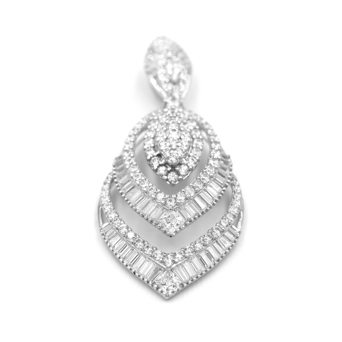 18K Gold Pendant – Elegant Layered Design - AL FANAN