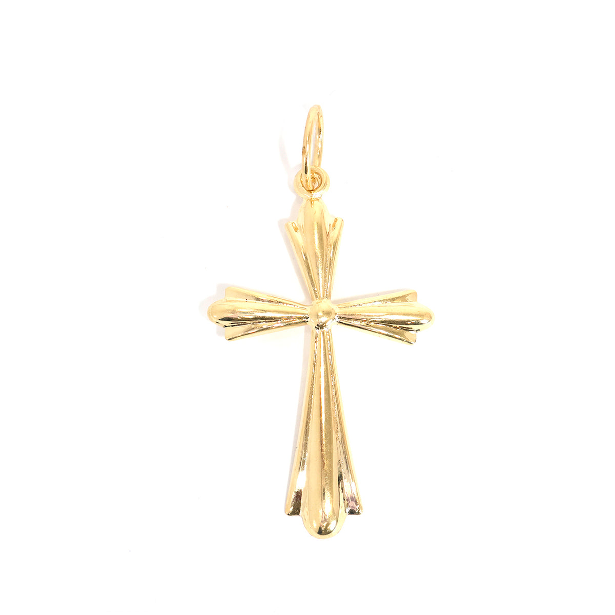 18K Gold Pendant – Subtle Textural Detailing  Balanced Pendant Profile – Main View