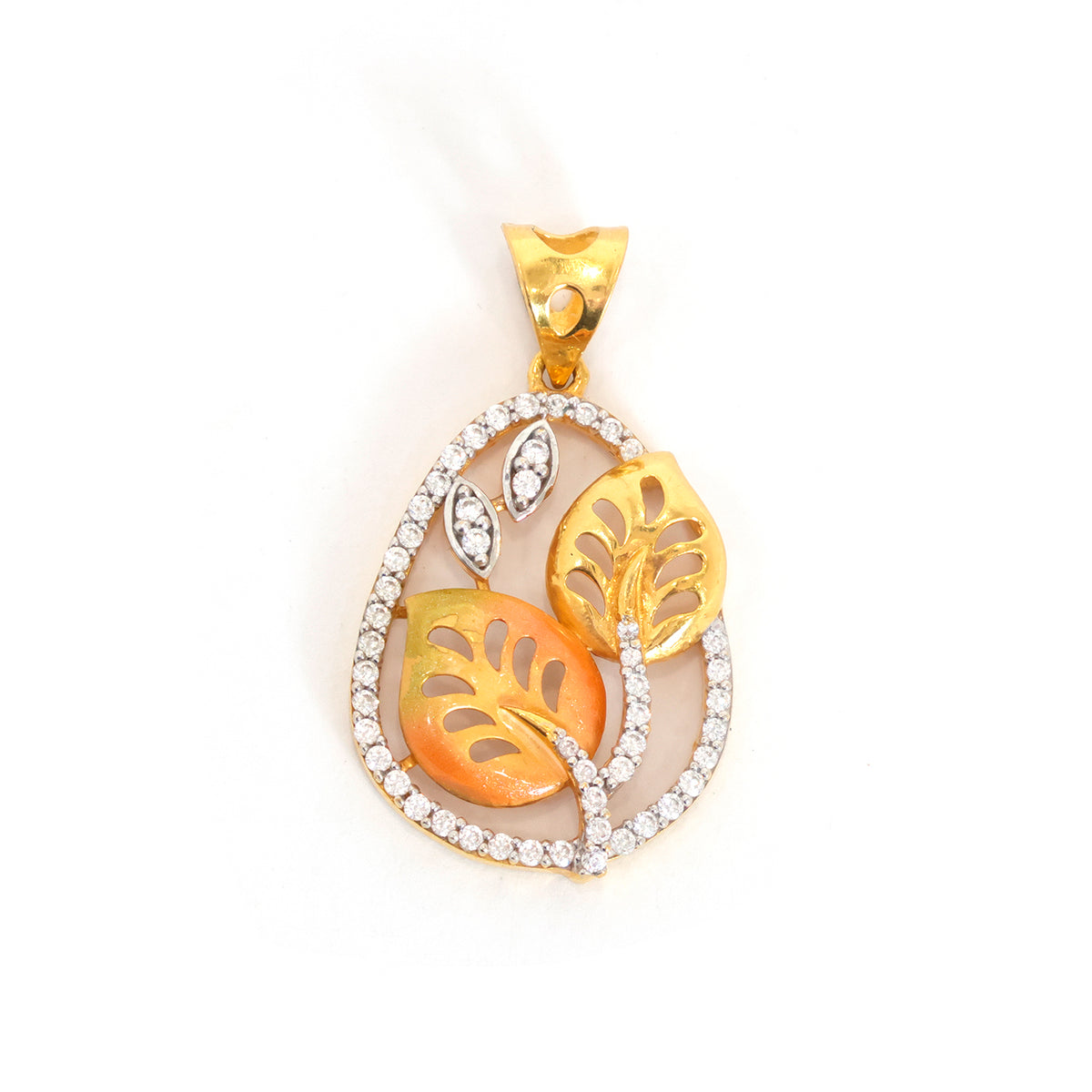22K Gold Pendant – Graceful Classic Pendant – Zero Making Charge - Main View
