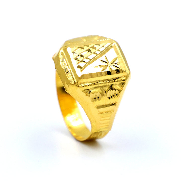 22K Gold Ring | Singapore Design | Men's Ring