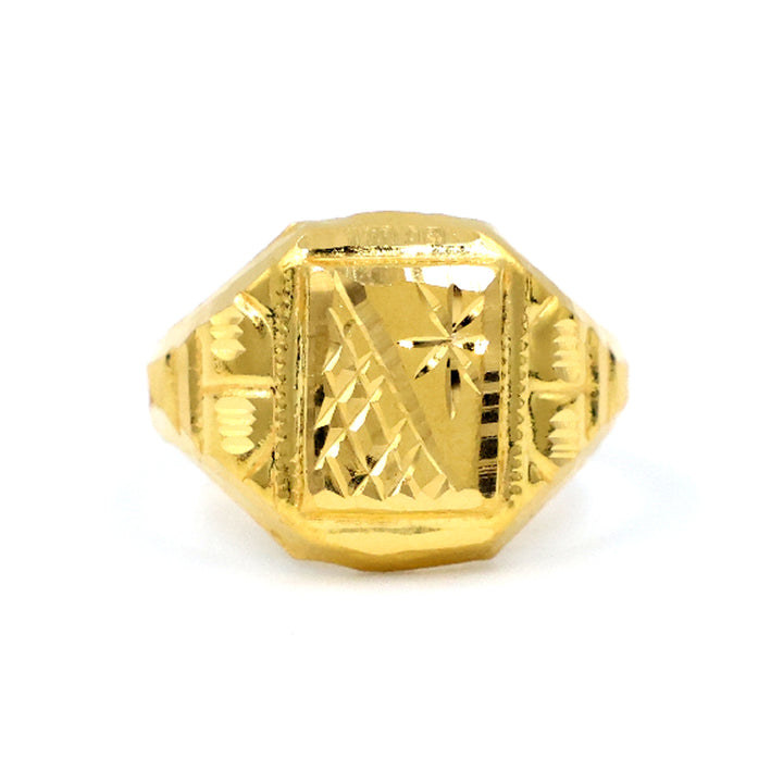 22K Gold Ring | Singapore Design | Men's Ring