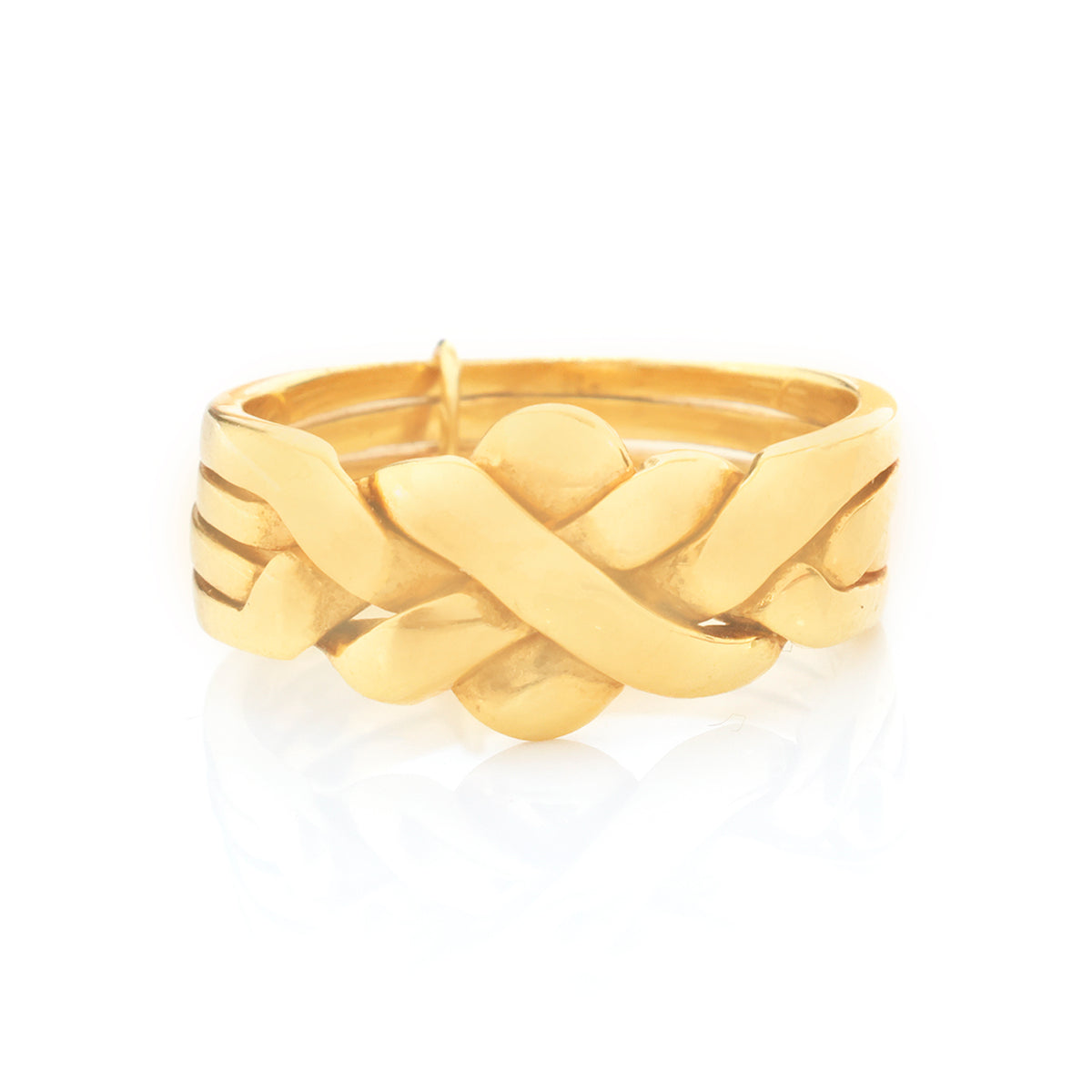 18K Gold Woven Knot Ring
