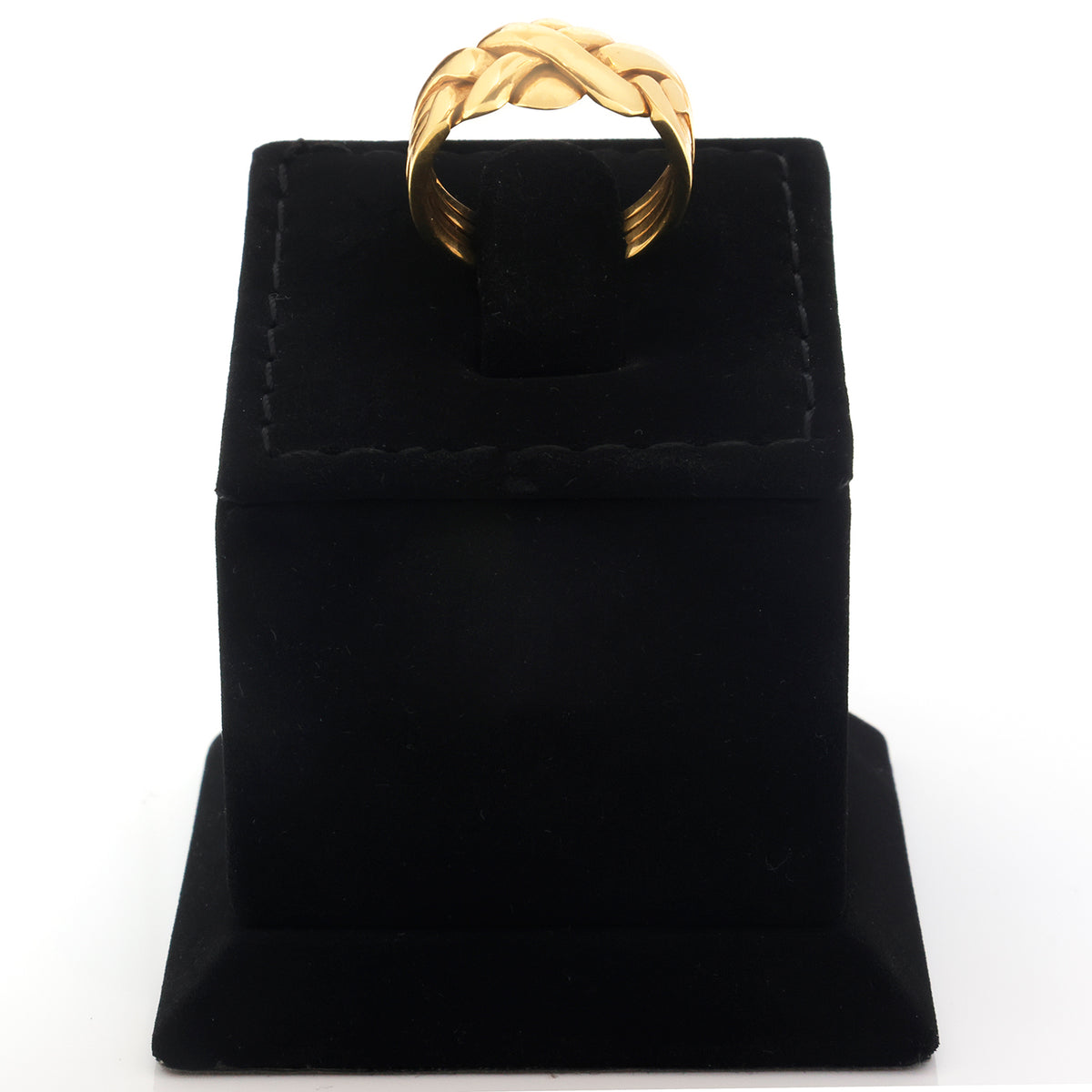 18K Gold Woven Knot Ring