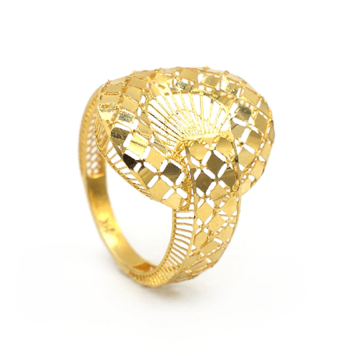 Intricate Design 21K Gold Ring - AL FANAN