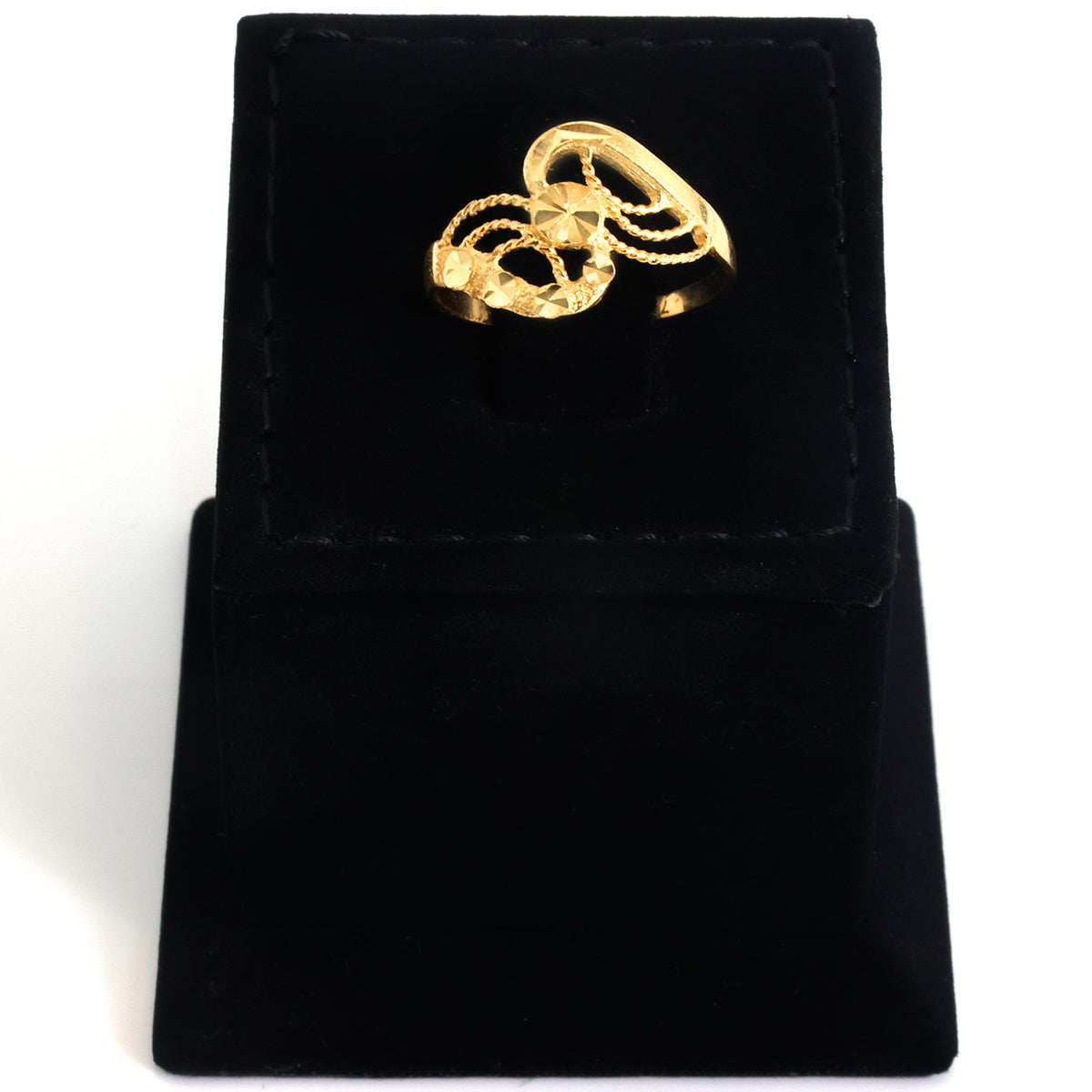 18K Gold Swirl Rope-Twist Ring