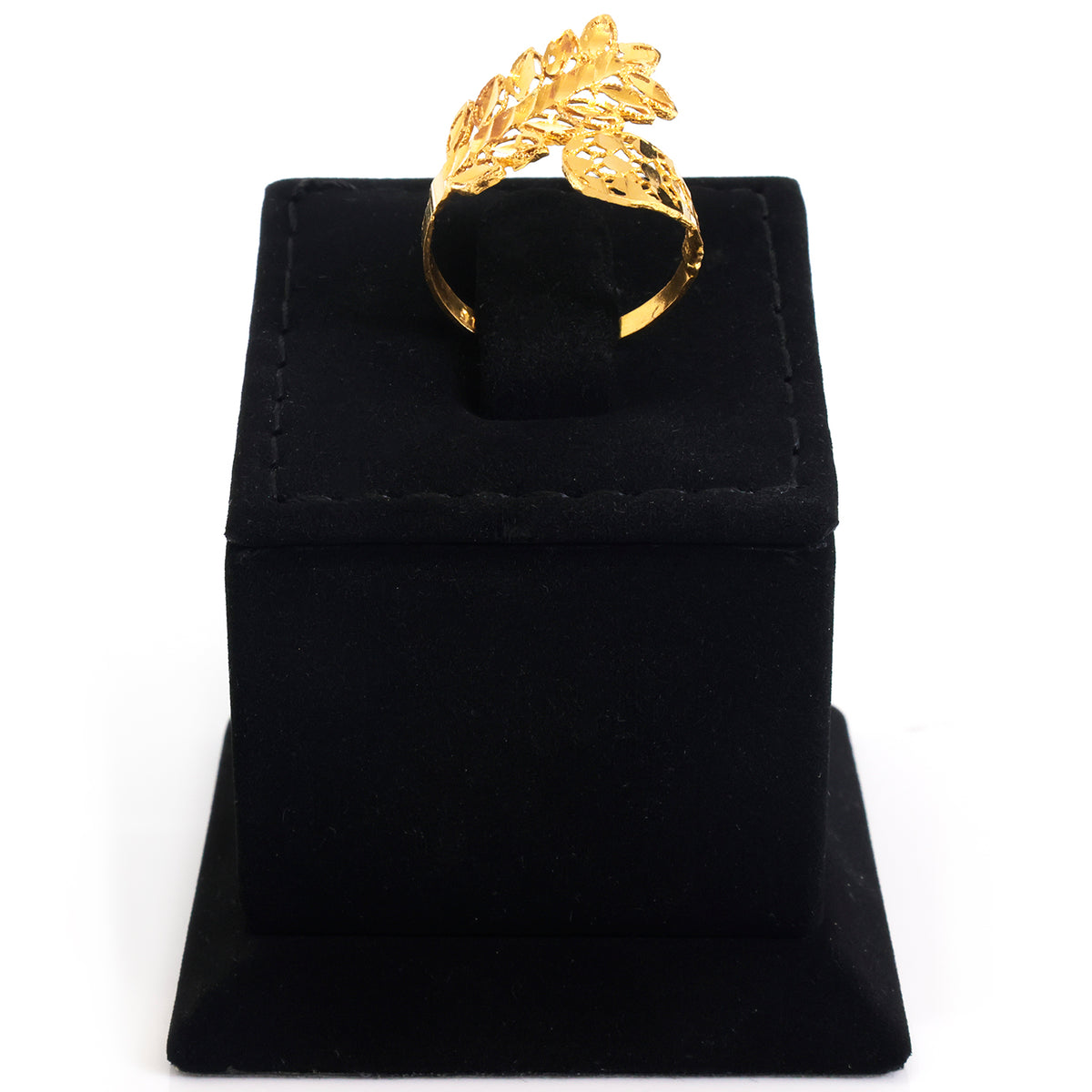 22K Gold Leaf Wrap Mesh Ring