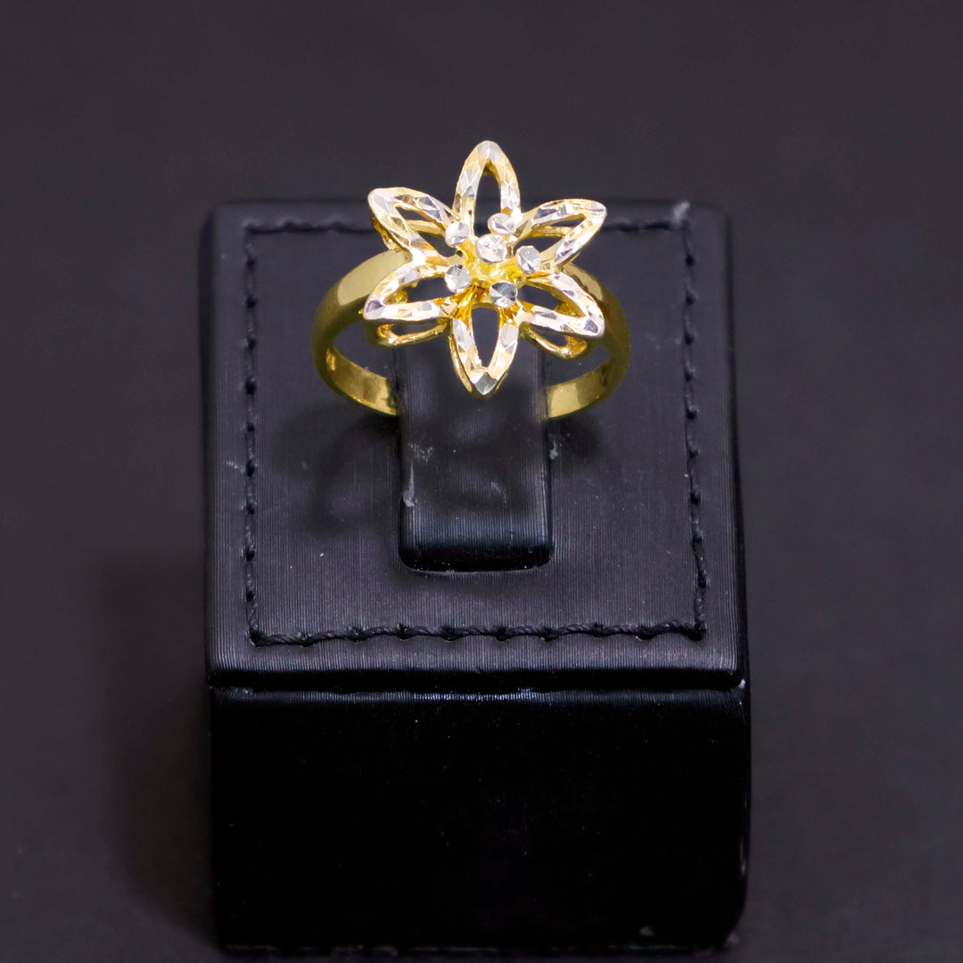 22K Gold Jewelry Set - Star Flower Design - Zero Making Charge - Close View
