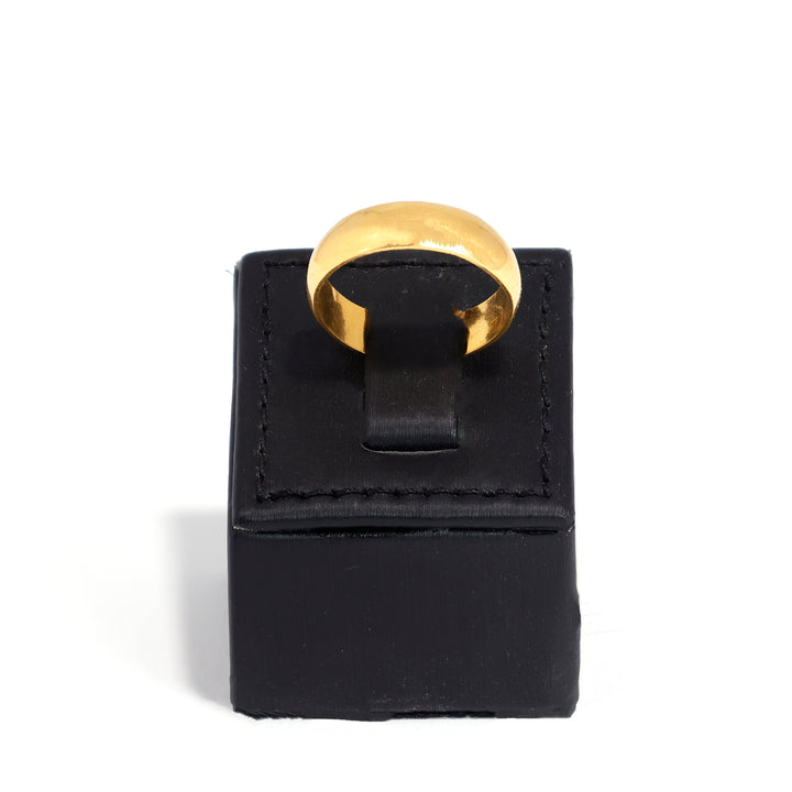 22K Gold Ring – Classic Plain Band Design - Zero Making Charge - Main View