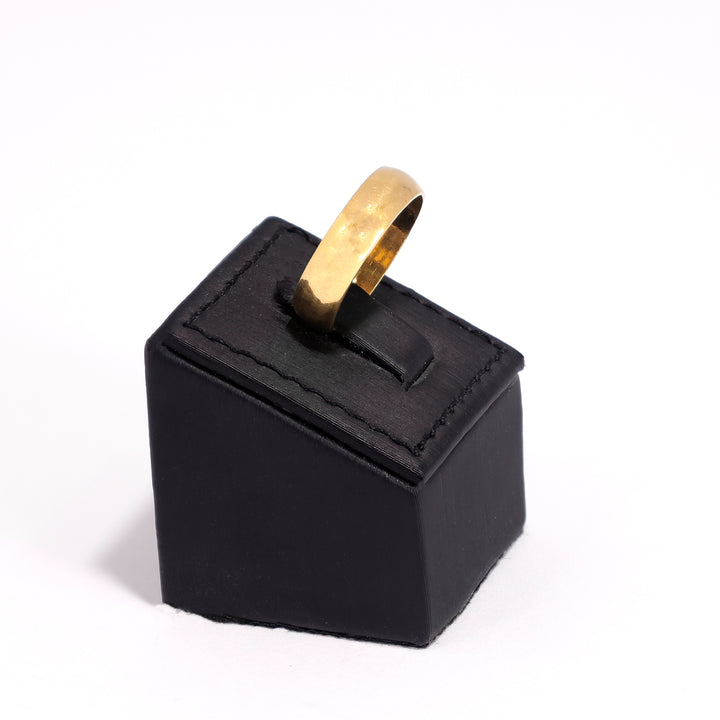 22K Gold Ring – Classic Plain Band Design - Zero Making Charge - Side Angle
