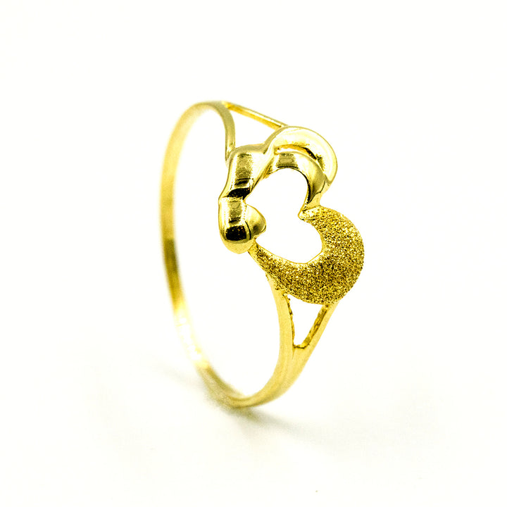 Gorgeous 18K Gold Heart Ring AFR08237