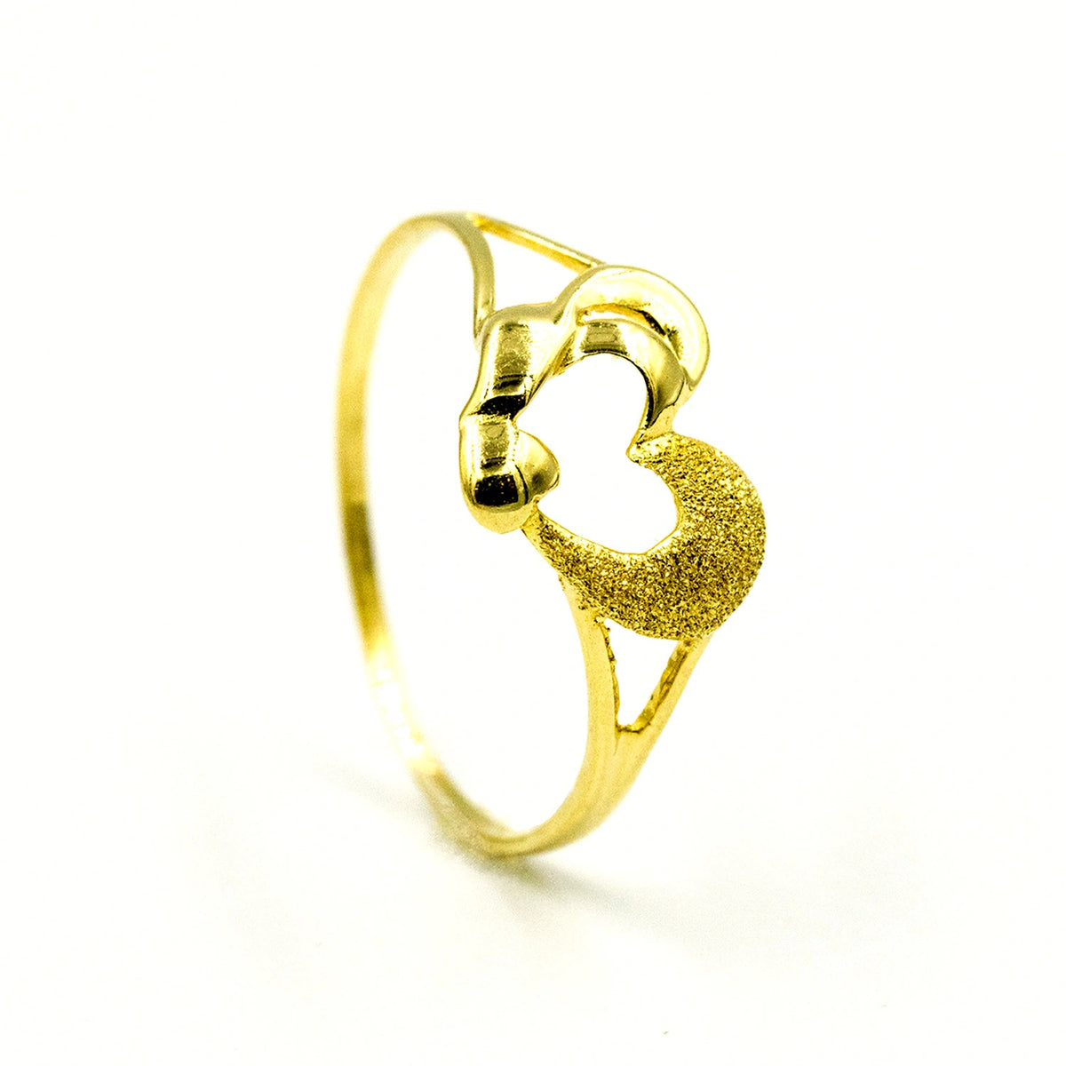 Gold Heart Promise Ring - Al Fanan