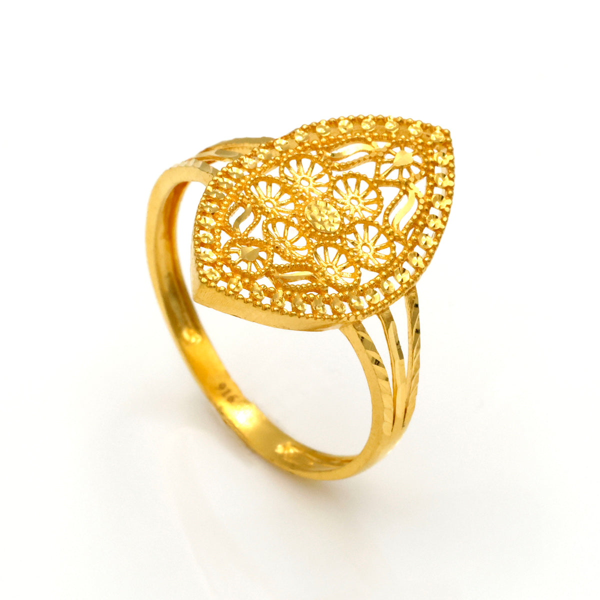 Vintage Style 22K Gold Rings - Al Fanan