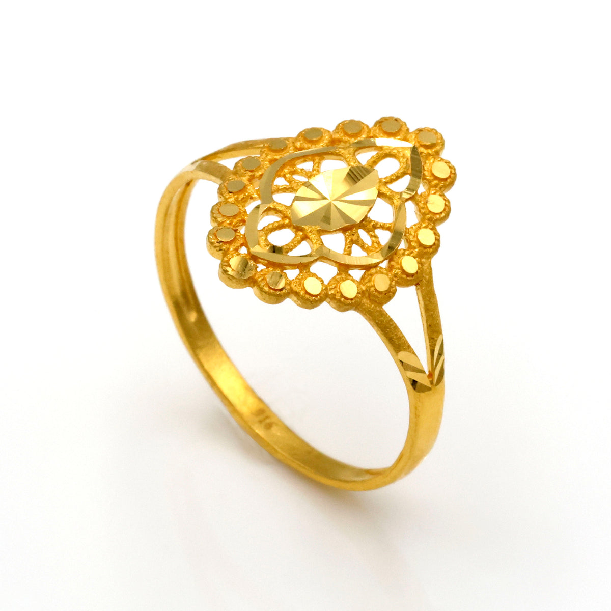 22K Gold Openwork Rings - Al Fanan