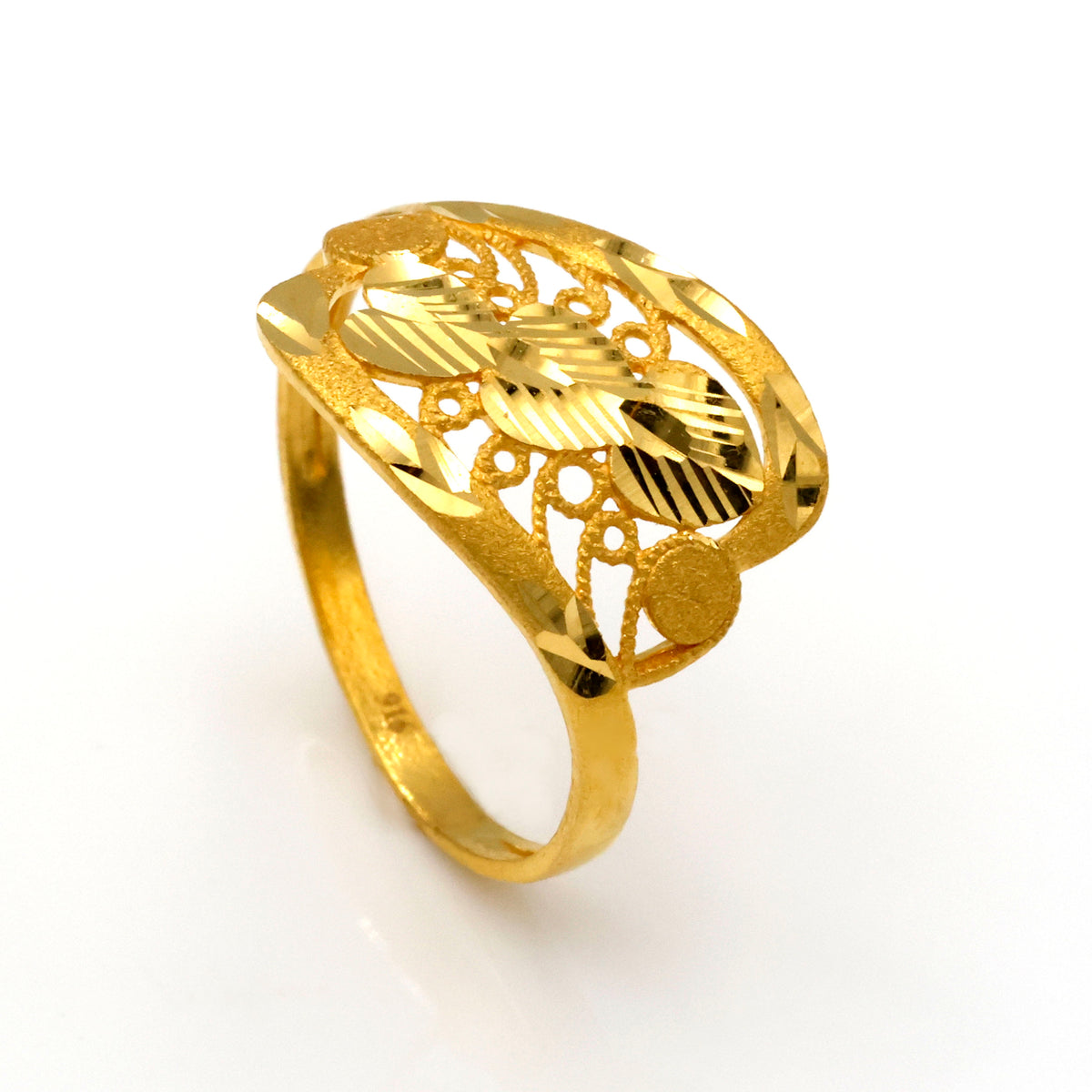 Beautiful 22K Gold Leaf Rings - Al Fanan