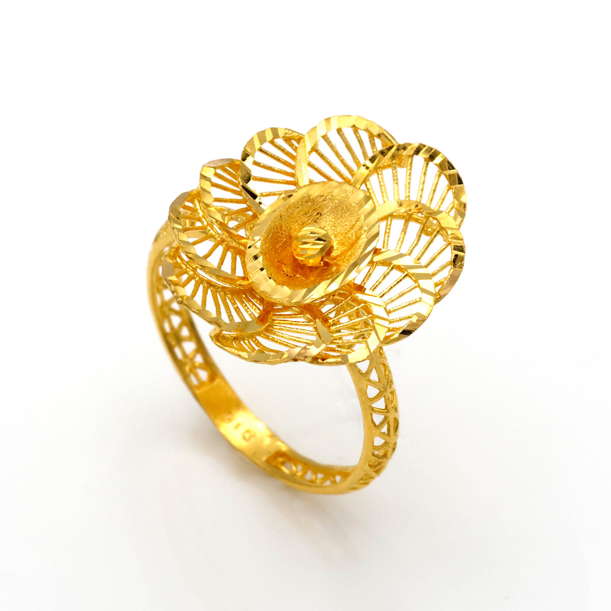 Stunning 22K Gold Rose Rings - Al Fanan