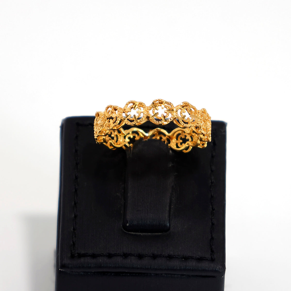 22K Gold Ring – Classic Polished Band with Smooth Finish – Main View