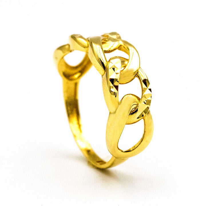 Gorgeous 18K Gold Links Ring AFR08881