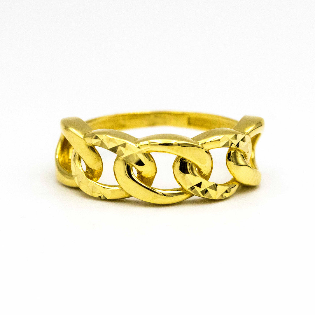 Gorgeous 18K Gold Links Ring AFR08881
