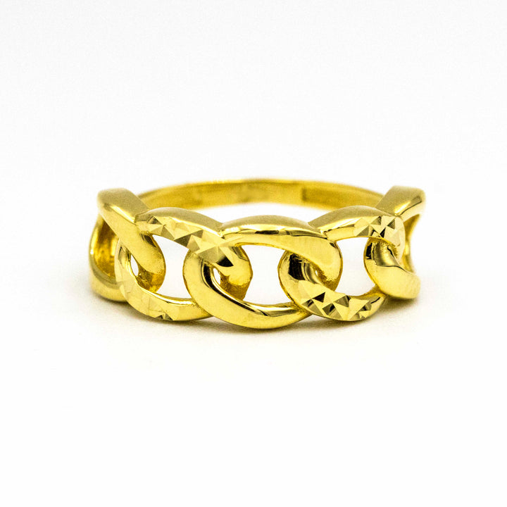 Gorgeous 18K Gold Links Ring AFR08881